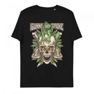 Camiseta iguana negra rock mayorista