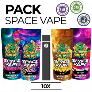 Pack 10 Vapes de E8H, STV o 10OH - Space Vape 1ml