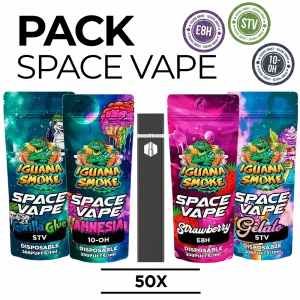 Pack 50 Vapes de E8H, STV o 10OH - Space Vape 1ml